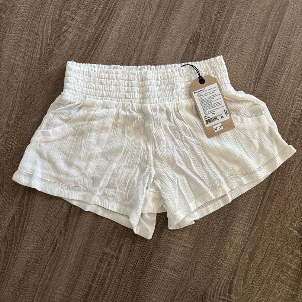Prana High Waist White Women's Shorts - New With Tags